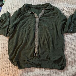 Rock & Republic Olive Button Down Shirt